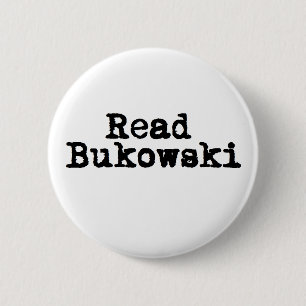 読書のBukowskiボタンのバッジ 缶バッジ