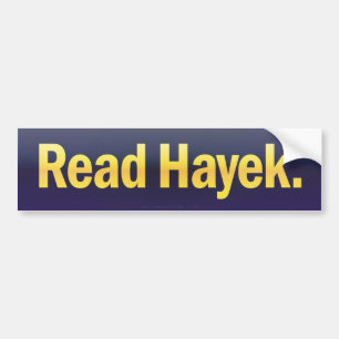 読書のHayekのバンパーステッカー バンパーステッカー