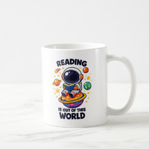 読書はこの世界を離れて コーヒーマグカップ