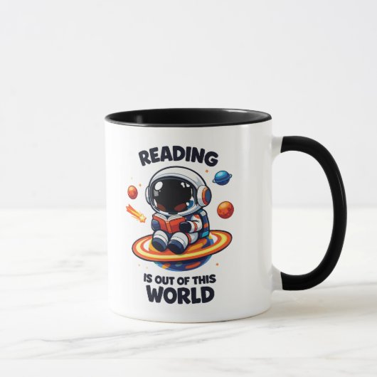 読書はこの世界を離れて マグカップ (右)