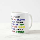 読書はまたは色を言います コーヒーマグカップ (正面右)