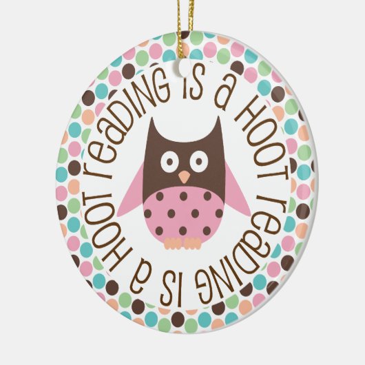 読書はやじり声のオーナメントです セラミックオーナメント (左)