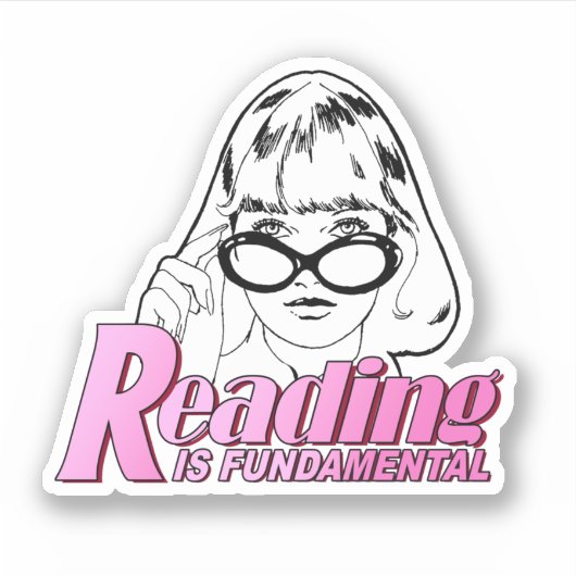 読書は基本です シール (正面)