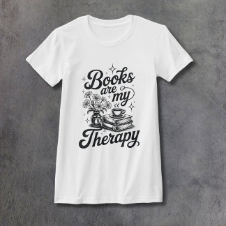 読書は女性のための療法 フィットタイプ Tシャツ