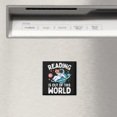 読書は宇宙を超えたスペースアストロノーツ マグネット (インサイチュ (食洗機))
