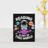 読書は宇宙を超えた最高に面白い本を読むことだ カード (黄色い花)