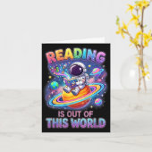 読書は宇宙を超えた最高に面白い本を読むことだ カード (黄色い花)