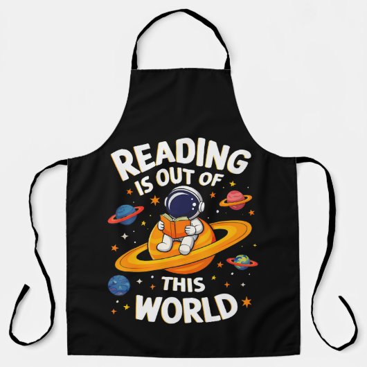読書は宇宙を超えて エプロン (正面)