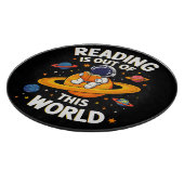 読書は宇宙を超えて カッティングボード (角)
