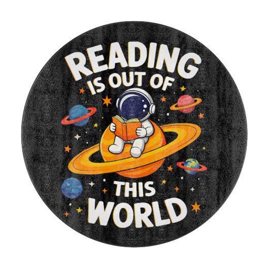 読書は宇宙を超えて カッティングボード (正面)