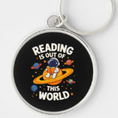 読書は宇宙を超えて キーホルダー (正面)