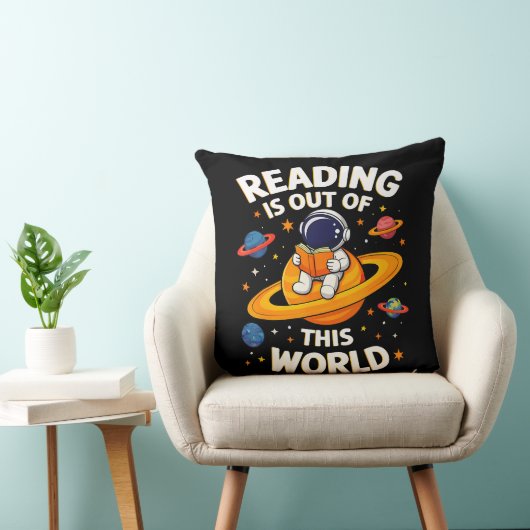 読書は宇宙を超えて クッション (椅子)