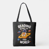 読書は宇宙を超えて トートバッグ (裏面)