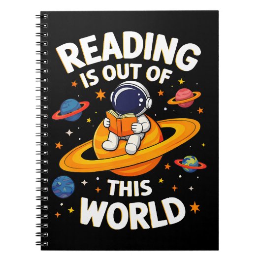 読書は宇宙を超えて ノートブック (正面)