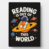 読書は宇宙を超えて フォトプラーク (正面)