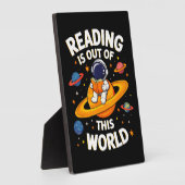 読書は宇宙を超えて フォトプラーク (側面)