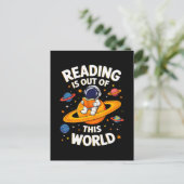 読書は宇宙を超えて ポストカード (スタンド正面)