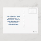 読書は宇宙を超えて ポストカード (裏面)