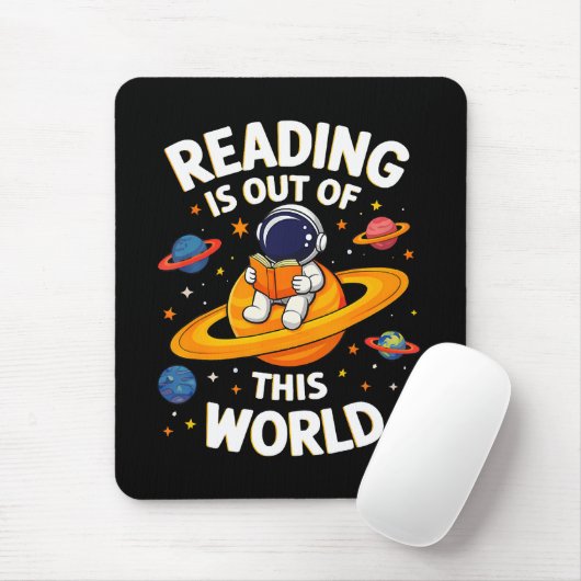 読書は宇宙を超えて マウスパッド (マウス)