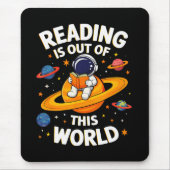 読書は宇宙を超えて マウスパッド (正面)
