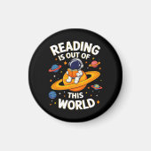 読書は宇宙を超えて マグネット (正面)