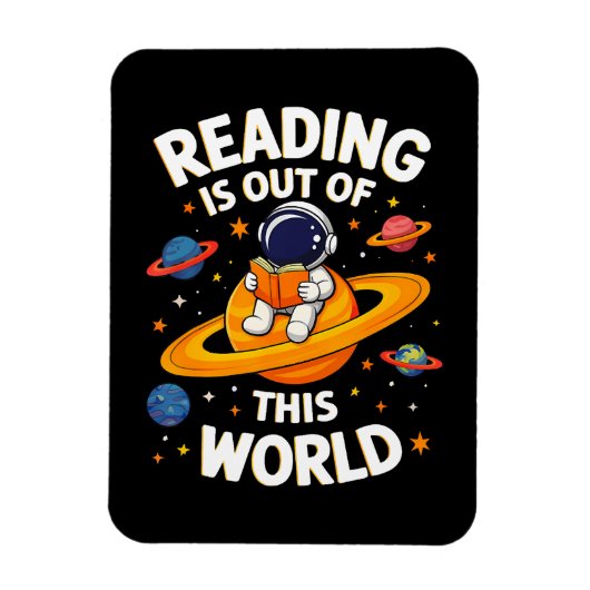 読書は宇宙を超えて マグネット (縦)