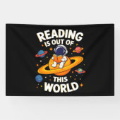 読書は宇宙を超えて 横断幕 (横)