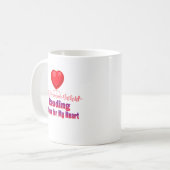 読書は心に良い コーヒーマグカップ (正面左)