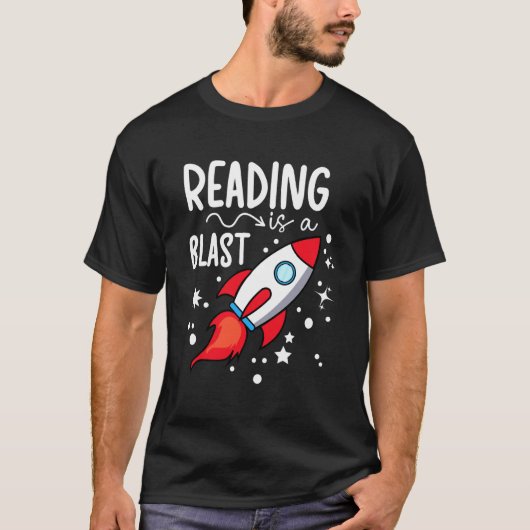 読書は爆笑 読書スペシャリスト Tシャツ (正面)
