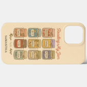 読書は私のジャム 可愛い本好きジャンル瓶 Case-Mate iPhoneケース (裏面 (横))