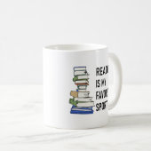読書は私の好きなスポーツ コーヒーマグカップ (正面右)