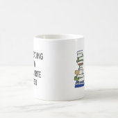 読書は私の好きなスポーツ コーヒーマグカップ (中央)