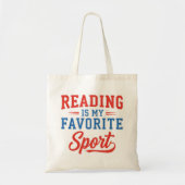 読書は私の好きなスポーツ トートバッグ (正面)