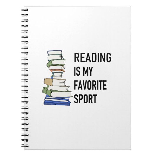 読書は私の好きなスポーツ ノートブック (正面)