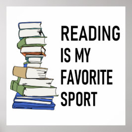 読書は私の好きなスポーツ ポスター