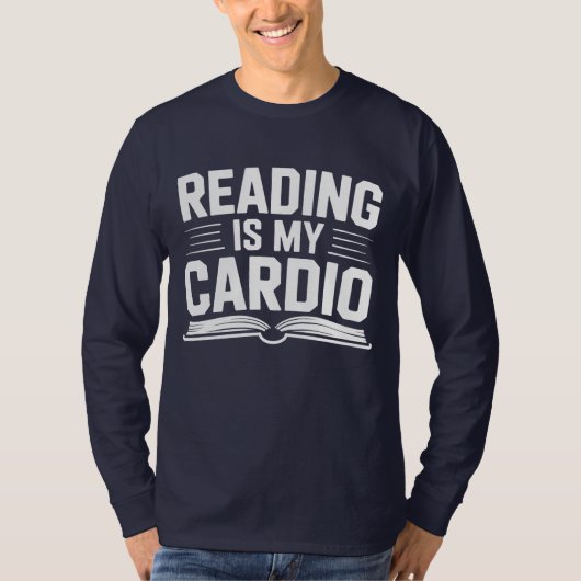 読書は私の有酸素運動 Tシャツ (正面)