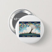 読書は育てます-資金の学校図書館(Frazee 1)を考えます 缶バッジ (正面&裏面)