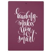 読書は頭が切れるに作ります クリップボード (裏面)