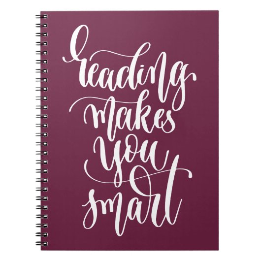 読書は頭が切れるに作ります ノートブック (正面)