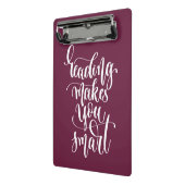 読書は頭が切れるに作ります ミニクリップボード (アングル2)