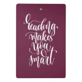 読書は頭が切れるに作ります ミニクリップボード (裏面)