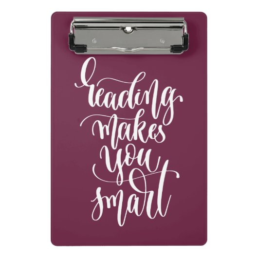 読書は頭が切れるに作ります ミニクリップボード (正面)