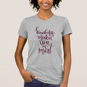 読書は頭が切れるに作ります Tシャツ