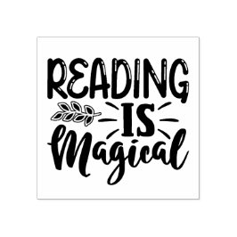 読書は魔法のスタンプ ラバースタンプ