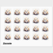読書は魔法の雪の結晶、本の愛好家 スクエアシール (シート)