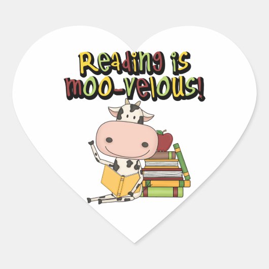 読書はMoovelousです ハートシール (正面)