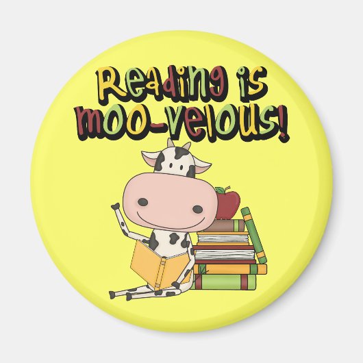 読書はMoovelousです マグネット (正面)