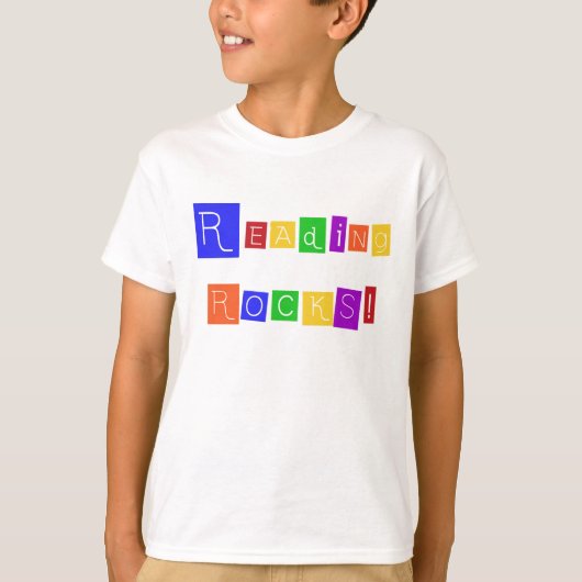 読書はTシャツおよびギフトを揺すります Tシャツ (正面)