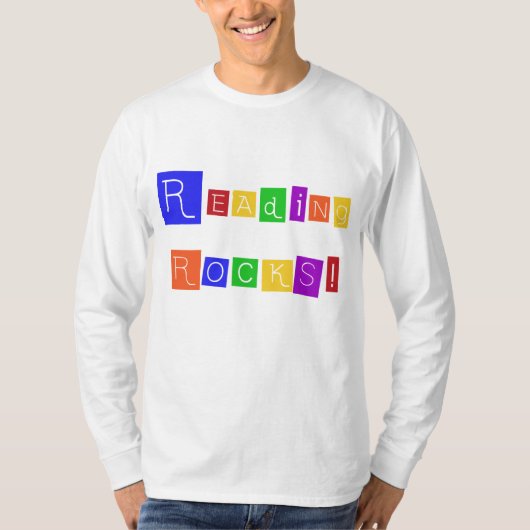 読書はTシャツおよびギフトを揺すります Tシャツ (正面)