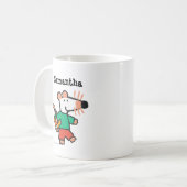 読書へのMaisy愛らしい愛 コーヒーマグカップ (正面左)